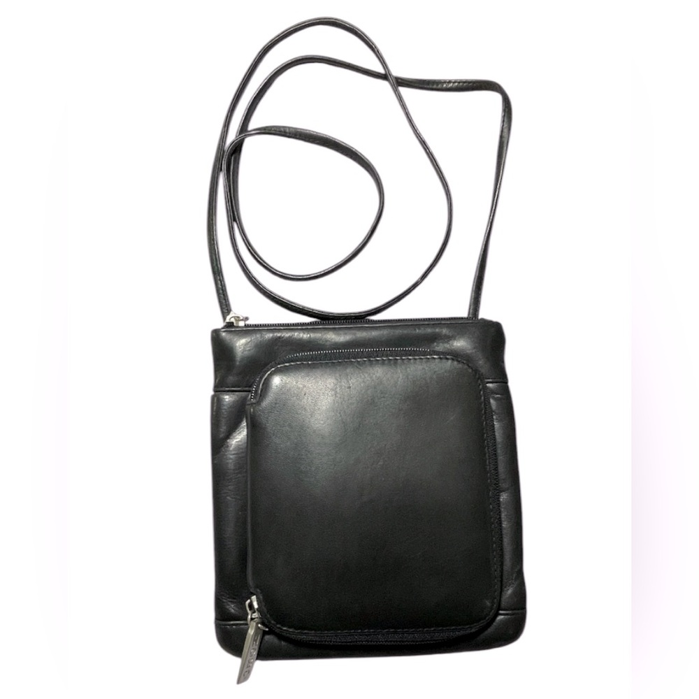 HOBO International Vintage Black Leather Crossbody Bag
